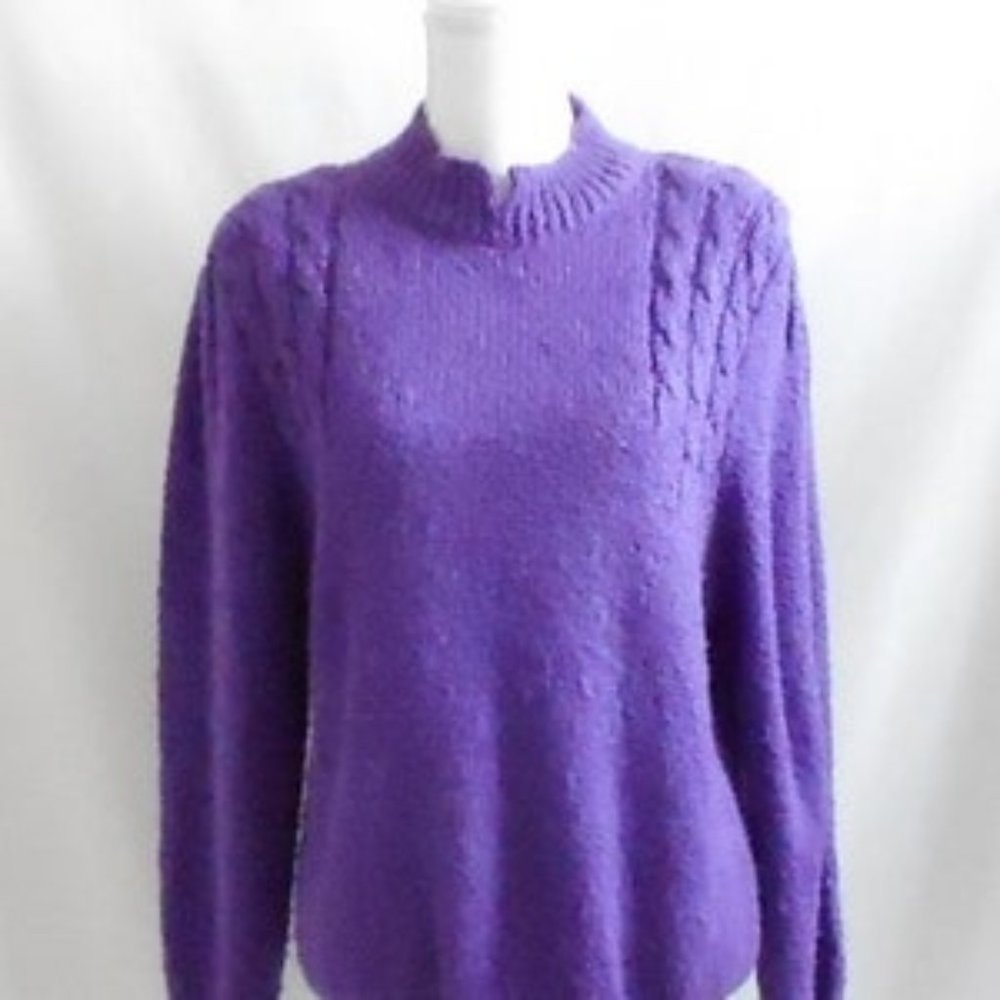 Bristol Court Sweater, Vintage Purple Sweater.